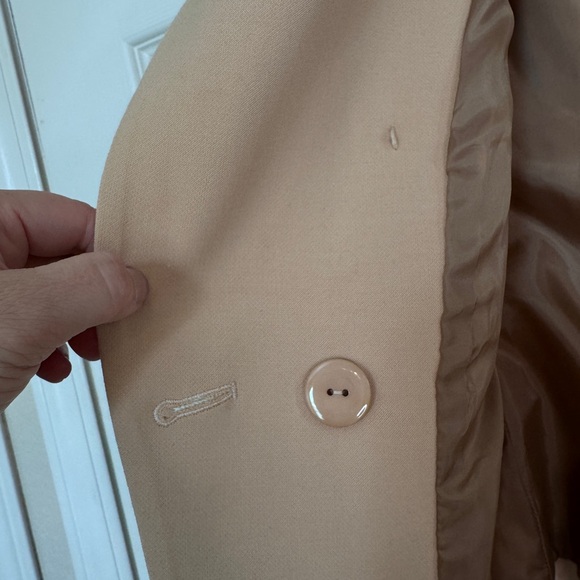 💥💥Clearance💥💥 Karen Millen Tailored Button Military Double-Breasted Tan Blazer - Picture 9 of 13